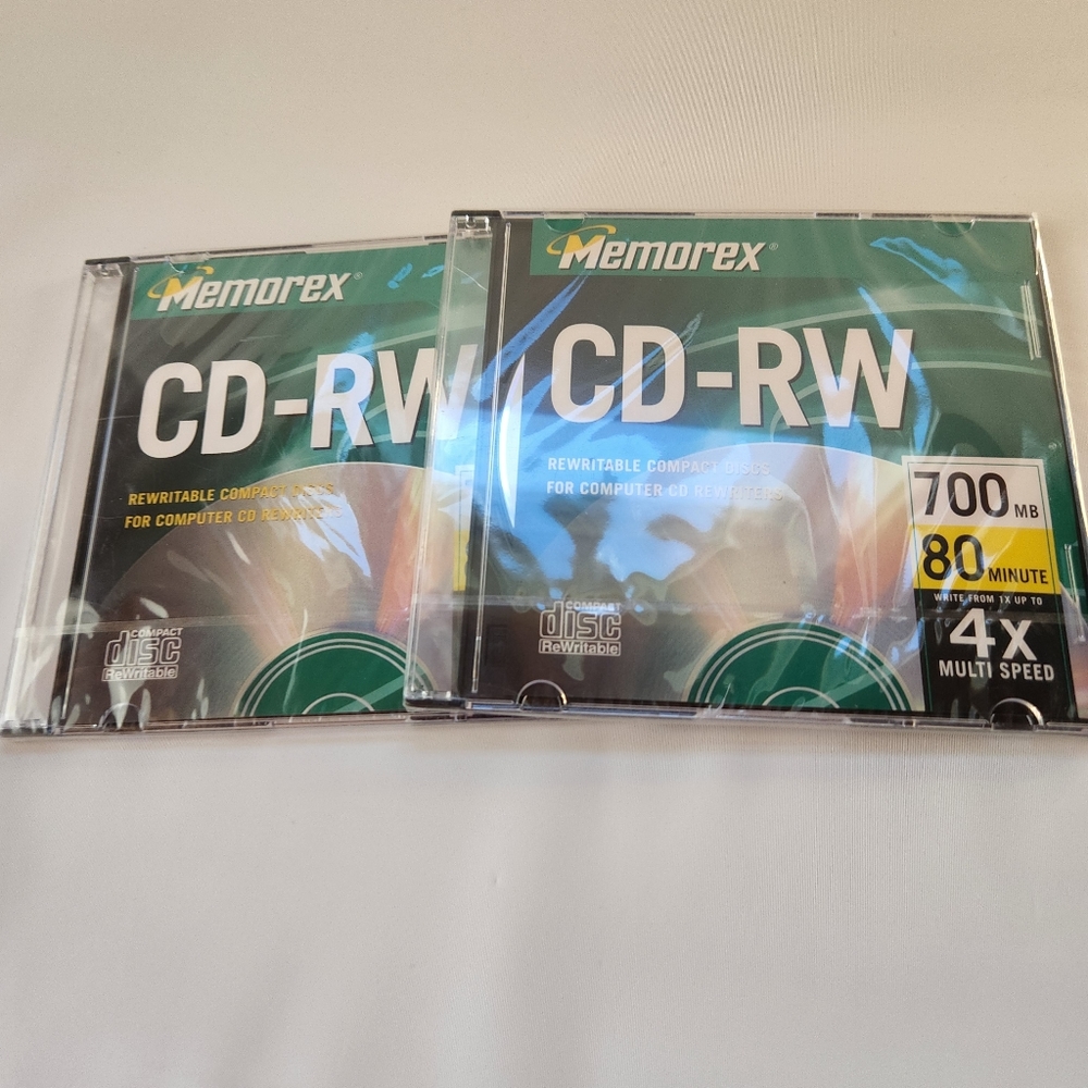 Memorex - CD-RW - 700 MB - 80 Mm - 4x -Mulri Speed - 2 Discs